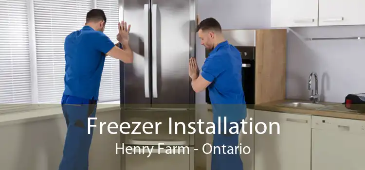Freezer Installation Henry Farm - Ontario