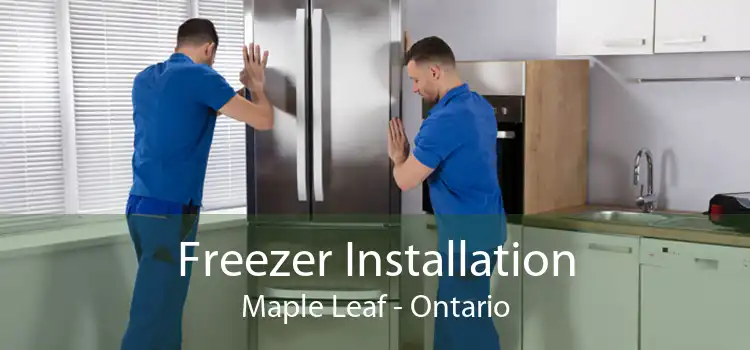 Freezer Installation Maple Leaf - Ontario