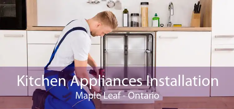 Kitchen Appliances Installation Maple Leaf - Ontario