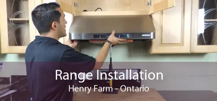 Range Installation Henry Farm - Ontario
