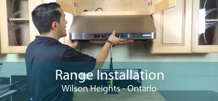 Range Installation Wilson Heights - Ontario